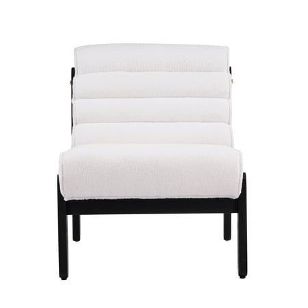 fluffy accent chair white upholstered product