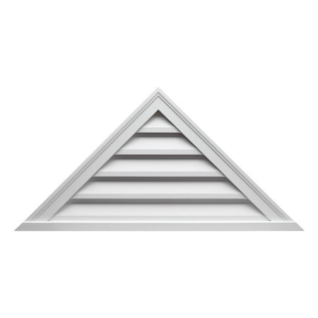 

48 W x 18 H x 2 P Pitch 9/12 Brick Mould Style Triangle Louver Functional
