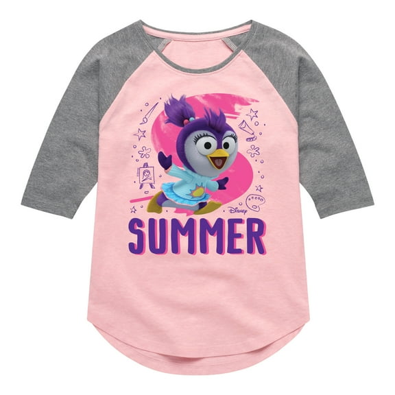 Muppet Babies - Baby Summer - Toddler & Youth Girls Raglan Graphic T-Shirt