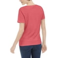 thumbnail image 3 of Karen Scott Women's Short Sleeve Scoop Neck Top Peony Coral Size S, 3 of 3