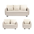 thumbnail image 1 of Sala Kuma 3 Piezas Crema (Sofá, Love Seat y Sillón), 1 of 8