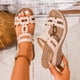 thumbnail image 2 of Sandalias de Cuña Negras para las Mujeres Reticular Corte Boca de Pescado Pie Abierto Zapatillas Sueltas Gruesas Primavera Verano, 2 of 9