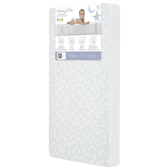 Dream on Me Lavender Breathable 6" Core Crib & Toddler Bed Mattress