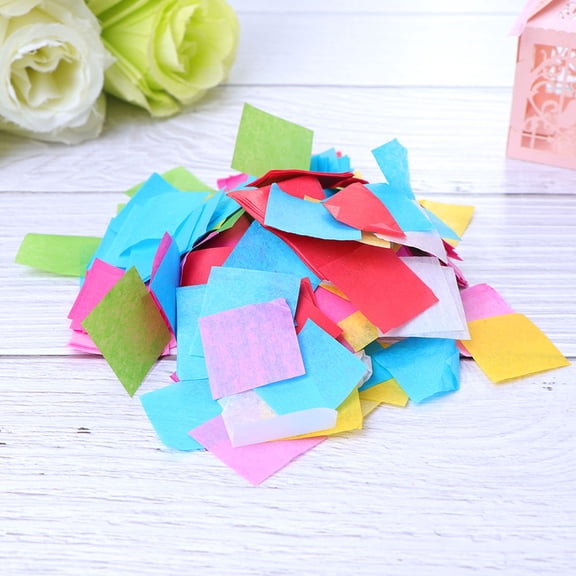 WHAMVOX Colorful Square Paper Confetti for Wedding Party Decoration Assorted Color Practical and Reusable 60g