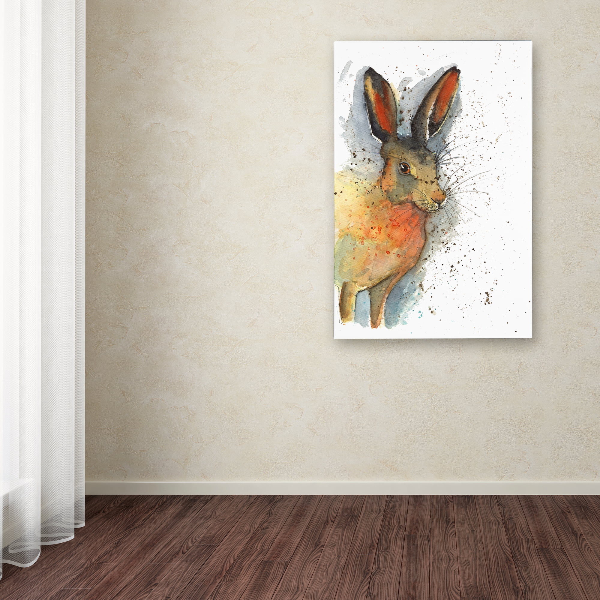 Trademark Fine Art 'Hare 3' Canvas Art by Michelle Campbell