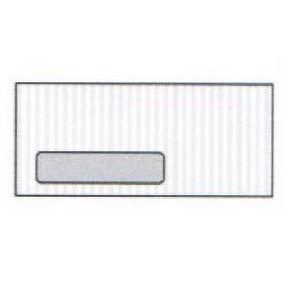 No. 10 Western Groove™ White Window Envelopes, 4-1/8" x 9-1/2", Side Seam 24-lb Grooved Finish (SFI Certified) - Box of 500 Envelopes