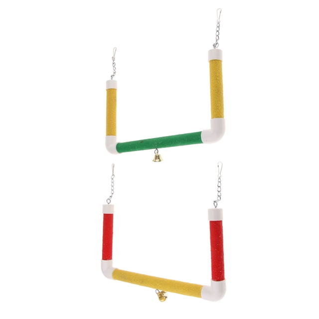2 perchas de columpio de Madera Zulema para loros S M L