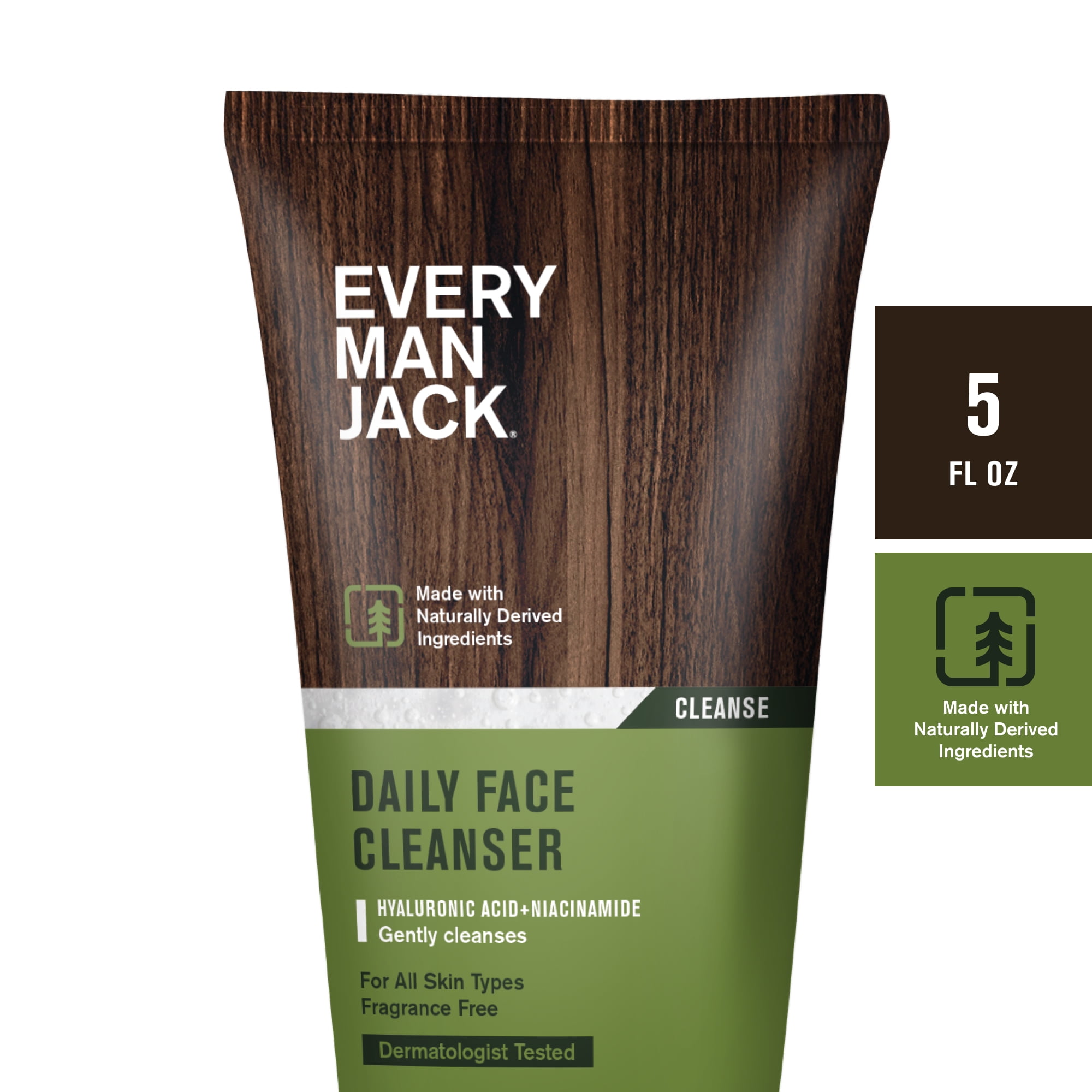 Every Man Jack Mens Daily Skin Regimen Set - Face Scrub, Wash, & Lotion