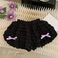 thumbnail image 4 of AherBiu Baby Toddler Girls Clothes Bubble Shorts Elastic Waisted Wide Leg Stretchy Summer Cute Shorts, 4 of 6
