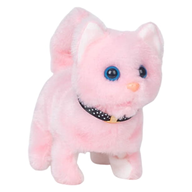 Gato de peluche eléctrico ZTGD que simula maullidos y menea la cola, lindo gatito de peluche, juguete de compañía para calmar a los demás, juguete eléctrico de peluche para niños y niñas