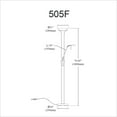 thumbnail image 6 of Dainolite Mother/Son Floor Lamp - Satin Chrome, 6 of 7