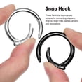 thumbnail image 2 of SUTENGDA 20pcs Spring O Ring & Carabiner Clips for DIY Crafts (Silver/Black), 2 of 6