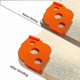 thumbnail image 3 of Lot of 4 Jig for Wood Router On Table. R5 - R40 Template Work Cutout Corner Radius Routing Accessories. Half Circle Ripper Guide Jig (Orange), 3 of 4