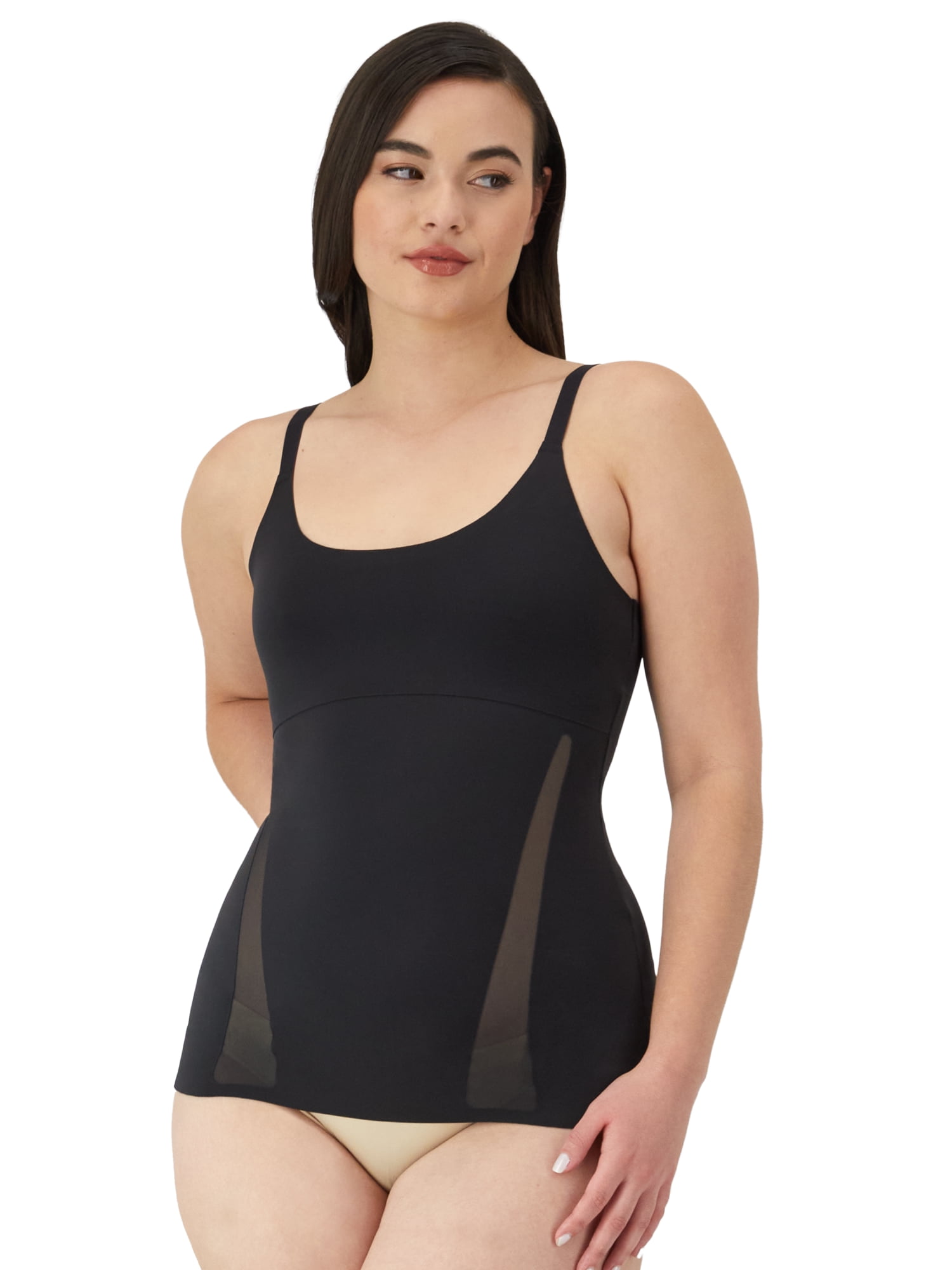Damen Shapewear Tank Top – Slim Fit Mit Integriertem BH & Breiten Trägern | Atmungsaktive Camisole Für Figurformung