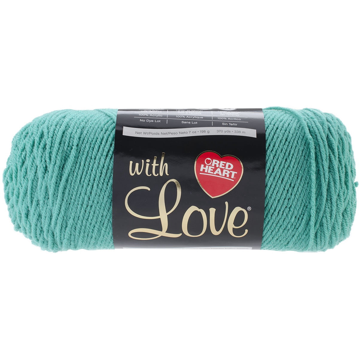 Red Heart With Love Yarn-Iced Aqua