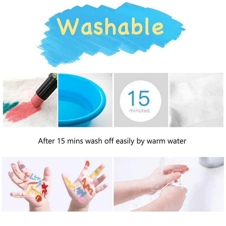 Jar Melo Washable Markers for Kids; 24 Count, Non-Toxic, Toddler