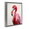 thumbnail image 3 of Stupell Industries Transitional Traditional Flamingo Portrait Gray Floating Frame Canvas Art, 25 x 25, by RB, 3 of 8