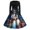 Navy, variant on Christmas Dresses for Women Christmas Print Flare Dress For Women Long Sleeve Dress Hollow Party Casual Dresses with Round Neck for Christmas Party,Royal Blue,3XL