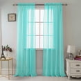 thumbnail image 4 of RT Designers Collection Celine Sheer 55 x 90 in. Rod Pocket Curtain Panel, Coffee, 4 of 4