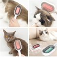 thumbnail image 4 of 1 pieza (rosa, pelo corto) Sichy cepillo para perros, cepillo para gatos, peine de aseo, herramienta autolimpiante para perros y gatos que elimina suavemente la capa interna suelta, esteras, cepillo para el pelo enredado para mascotas oso de fresa Electrónica, 4 of 5