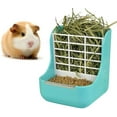 thumbnail image 1 of 2 In 1 Food Hay Feeder for Guinea Pig, Rabbit Feeder, Indoor Hay Feeder for Guinea Pig, Rabbit, Chinchilla, Feeder Bowls Use for Grass & Food Powder/blue/yellow Optional, 1 of 8