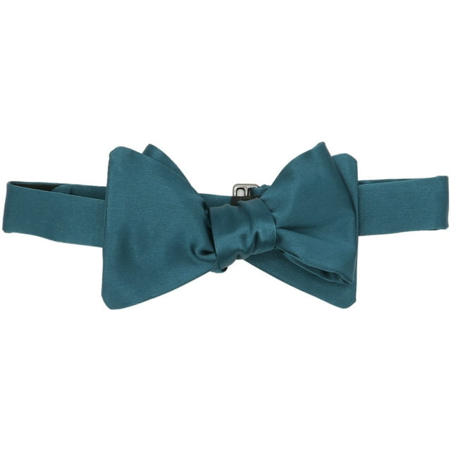 Dion Nœud Papillon en Soie Turquoise Uni pour Homme - Taille Unique