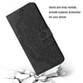 thumbnail image 6 of Samsung A32 Case 4G, Slim Mandala Pattern Embossed Wallet Card Slot PU Leather Magnetic Closure Kickstand Folio Stand with Strap Case For Samsung Galaxy A32 4G,Black, 6 of 11