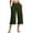 Army Green-03, variant on REALiKUN Capri Pants for Women V Crossover High Waisted Summer Pants Straight Leg Comfy Capri Sweatpants