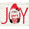 thumbnail image 2 of Sheena Pike Art 17x15 Black Ornate Wood Framed with Double Matting Museum Art Print Titled - Peppermint Snowman - Joy, 2 of 4