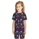thumbnail image 5 of Balery mushroom rainbow color Skull Conjunto de Pijama Infantil de Manga Corta con Estampado – Ropa de Dormir de Algodón Suave-Small, 5 of 5