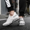 thumbnail image 5 of Runan height boosting shoes for men, breathable knit slip on sneakers, lightweight mens running shoes work trainers, 5 of 10