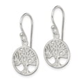thumbnail image 4 of Auriga Fine Jewelry 925 Sterling Silver Tree of Life Shepherd Hook Dangle Earrings for Women, 4 of 6