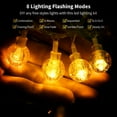 thumbnail image 5 of GooingTop Solar String Lights,30 FT 60LED Crystal Globe Outside Waterproof Solar Fairy Twinkle Lights for Garden Yard Pathway Patio Tree Landscape Decor,Yellow, 5 of 8