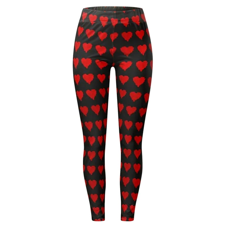 Tiqkatyck Leggings for Women Clearance, Clearance Sales Today Deals Prime,  Women Custom Valentine's Day Printed Leggings, Running Pilates Sweatpants