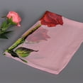 thumbnail image 4 of Yesbay Women Long Soft Wrap Shawl Rose Flower Printed Sheer Chiffon Scarf Blue, 4 of 8