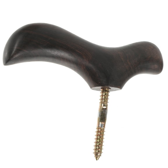 Minkissy Walking Stick Topper Curved Wood Cane Handle Replacement Injury Reduction 1Pcs