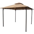 thumbnail image 2 of International Caravan ST. Kitts 10-Foot Vented Canopy Gazebo, Grey, 2 of 5