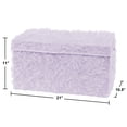 thumbnail image 3 of Sweet Jojo Designs Purple Floral Rose Girl Small Fabric Toy Bin Storage Box Chest For Baby Nursery Kids Room - Lavender Flower Luxurious Elegant Princess Vintage Boho Shabby Chic Luxury Glam Roses, 3 of 4