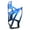 Blue & Black, variant on Dengjunhu Bike Cup Holder, Bicycle 2-in-1 Bottle Bracket, Water Bottle Cages, Universal Rotation Cup Drink Holders for Bike Handlebars, Motorcycle, MTB, Walker, Wheelchair, Stroller
