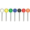 Gem Office Products, GEMMTA250, Round Head Map Tacks, 250 / Box, Assorted