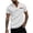 White, variant on Men's Waffle Knit Henley T-Shirt Notch V Neck Short Sleeve Casual Summer Beach Top Color Block Breathable Shirt Regular Fit Lightweight Fashion Tee with Pocket