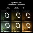 thumbnail image 3 of Docooler Lámpara de luz de anillo LED portátil de 8.6 pulgadas 3 luces, 3 of 8