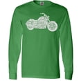 thumbnail image 3 of Inktastic Distressed Motorcycle Long Sleeve T-Shirt, 3 of 5