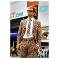 thumbnail image 3 of OppoSuits Mens The Jag Party Two Button Formal Suit, Yellow, 38  / W x L, 3 of 6