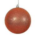 thumbnail image 1 of Vickerman Boule Pailletée Orange Brunâtre 8 Pouces Ornement de Noël, 1 of 3