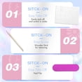 thumbnail image 5 of 48 Pcs Hot Pink Press on Nails Short Square. Solid Fake Nails Square,Glossy False Nails Reusable Glue on Nails Short Nails Press ons Simple Style Stick on Nails for Daily Wear, 5 of 5