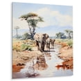 thumbnail image 2 of Designart "Majestic Wildlife Elephant II" Animals Metal Wall Art Prints, 2 of 5