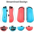 thumbnail image 4 of Manettes Switch, Remplacement pour Manettes Joy-Con avec Prise en Main, Double Choc, Réveil, Brancher et Jouer, Manette (G/D) Compatible pour Nintendo Switch/Switch Lite (Vert Poudre), 4 of 7