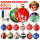 thumbnail image 2 of Bola de atmósfera gigante de 60 cm, adorno colgante de PVC brillante para árbol de Navidad con luz, impermeable, para decoración de hogar, jardín, fiesta de Año Nuevo, 2 of 5