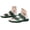 Green, variant on Men's Casual Flat Sandals with Adjustable Dual Use Straps Slip On Beach Shoes Sport Slides Green 9